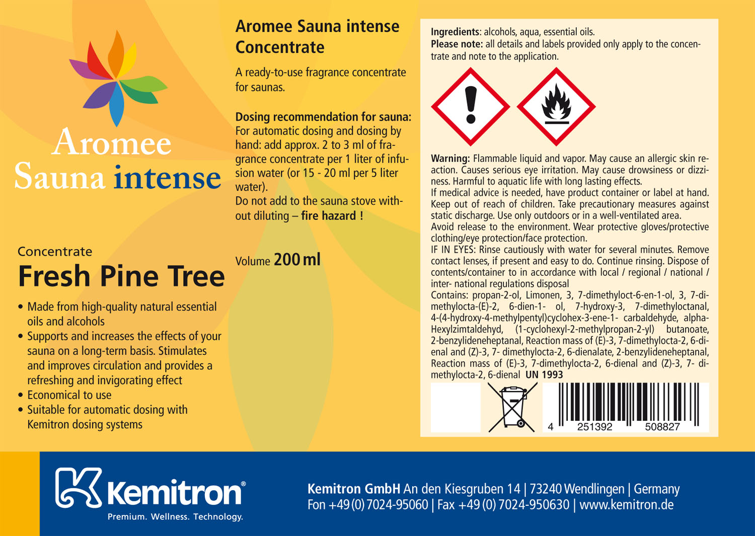 Aromee Sauna intense "Fresh Pine Tree"