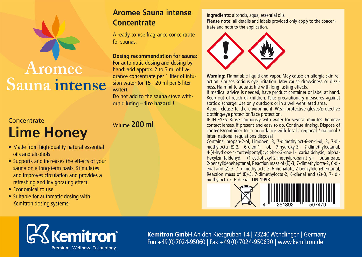 Aromee Sauna intense "Lime Honey"