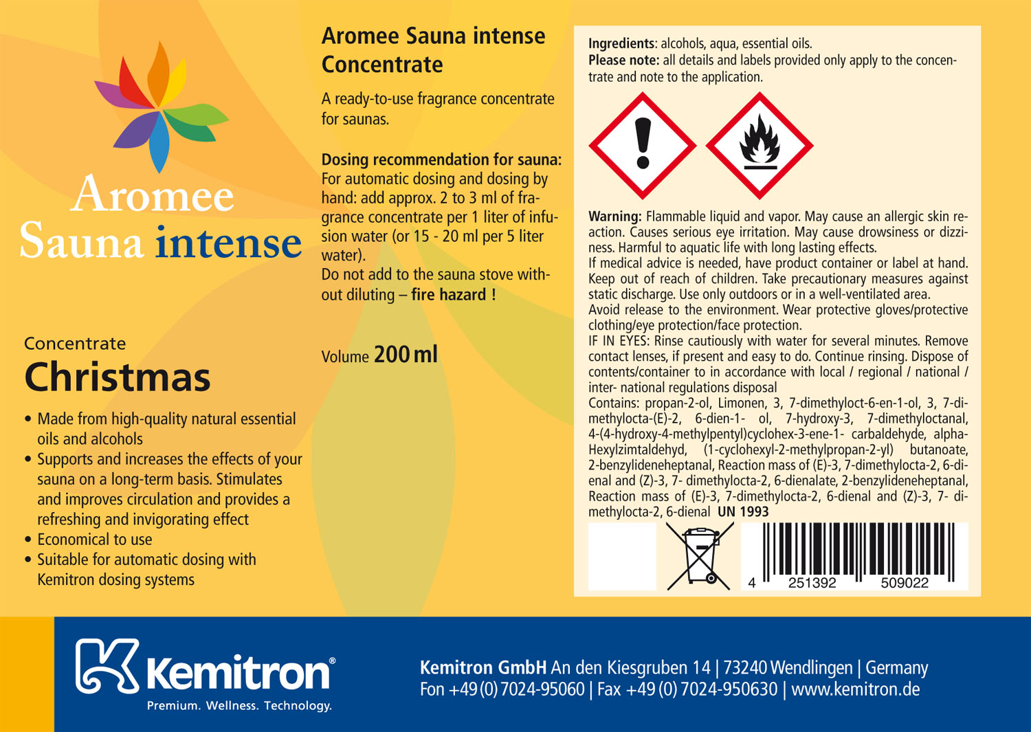 Aromee Sauna intense "Christmas"